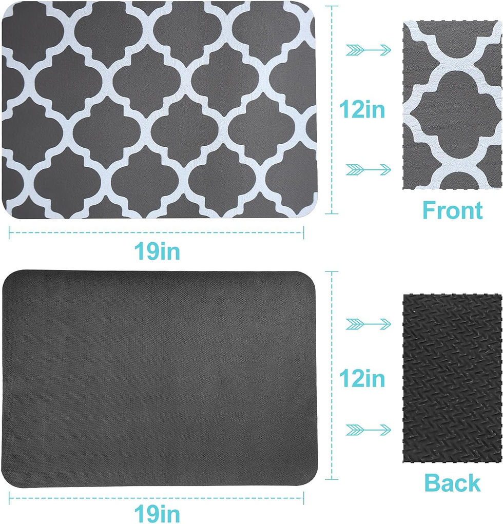 Thumbnail: Dish Drying Mat for Kitchen Counter, 16"x24" Dish Drying Pad with Non-slip Rubb