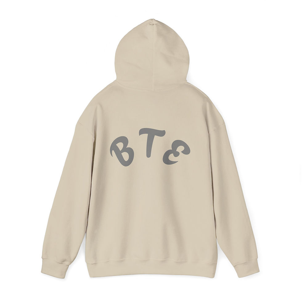 Thumbnail: BTE Sand Hoodie - Minimal Back Graphic Pullover