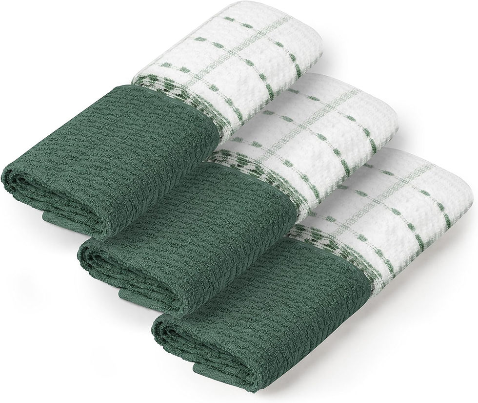 Μικρογραφία: Towel and Linen Mart 100% Cotton Kitchen Towels,15 x 25 Inches Navy,Soft, Absor