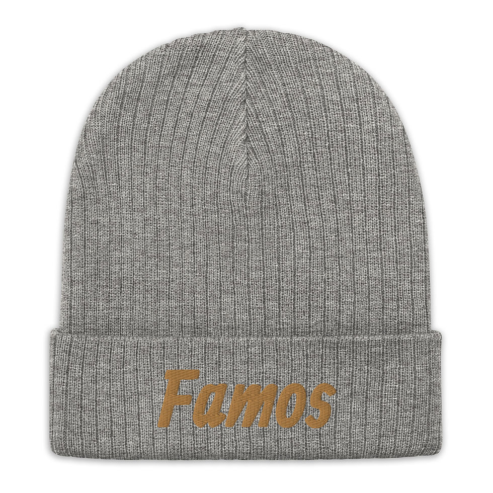 Thumbnail: Famos Ribbed knit beanie