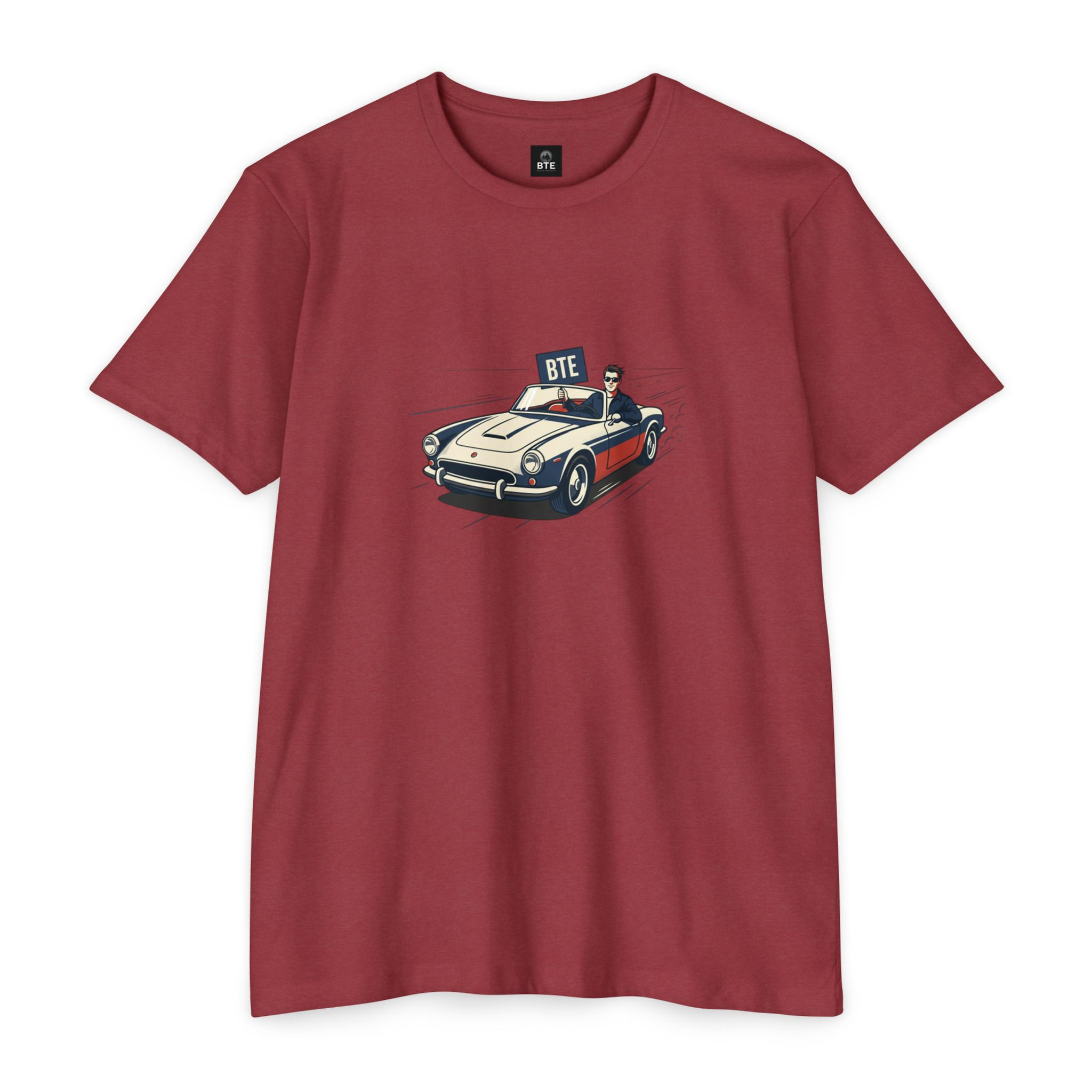 Vintage Roadster Driver T-Shirt — Classic Car Graphic Tee
