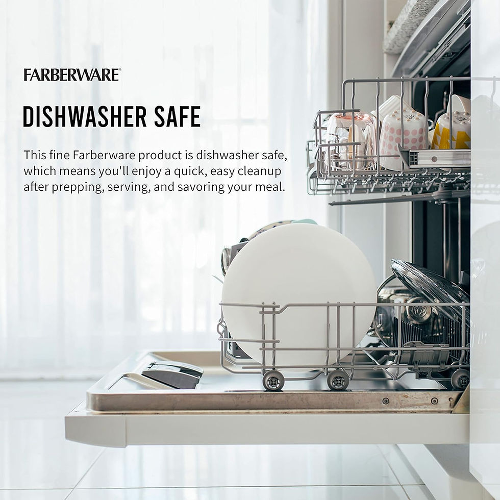 Thumbnail: Farberware Large Cutting Board, Dishwasher- Safe Plastic Chopping Board for Kit