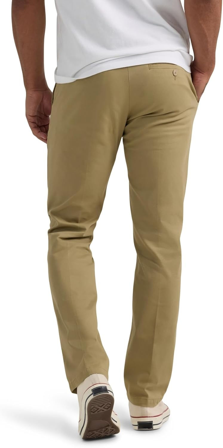 Thumbnail: Lee Mens Extreme Motion Flat Front Slim Straight Pant