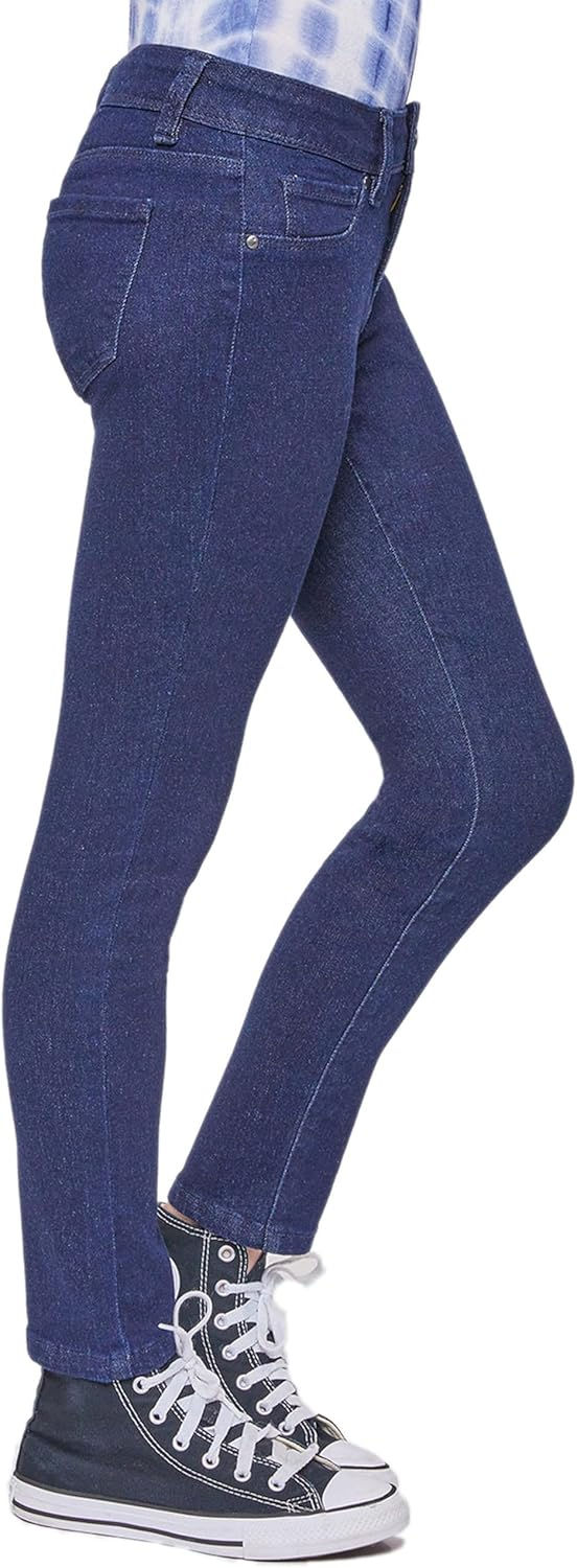 Thumbnail: YMI Girls Essential Skinny Jeans with Faux Front Pockets