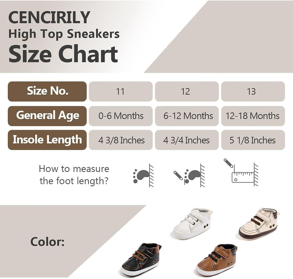 Thumbnail: CENCIRILY Baby Boys Girls High Top Sneakers Soft Soles Anti Skid Infant Ankle S