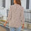 Thumbnail: 3/4 Length Sleeve Womens Tops Long Blouses for Women Mock Neck Spring Tops Fash