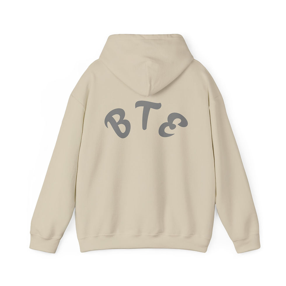 Thumbnail: BTE Sand Hoodie - Minimal Back Graphic Pullover