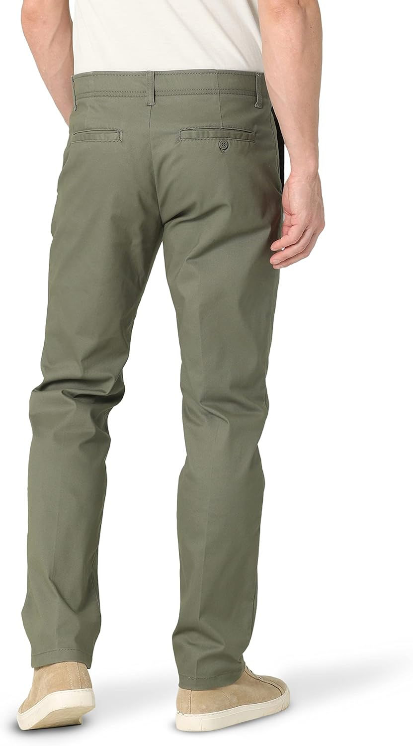 Thumbnail: Lee Mens Extreme Motion Flat Front Slim Straight Pant