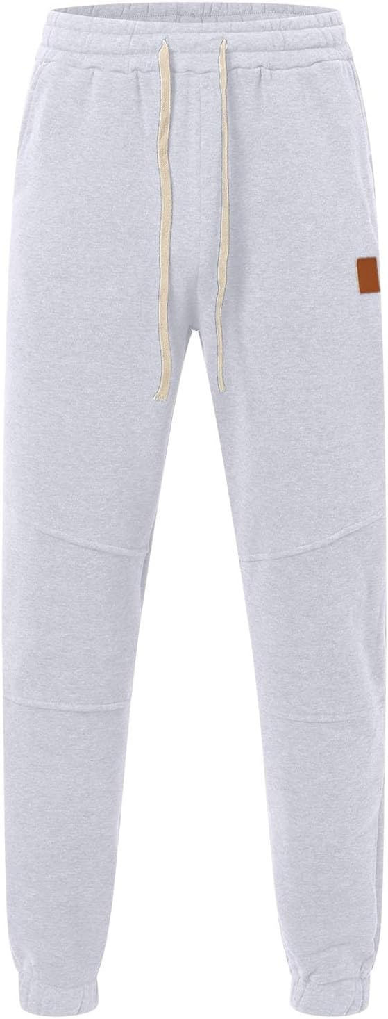 Miniaturbild: Mens Baggy Heavyweight Cargo Sweatpants Elastic Waist Drawstring Sweatpants wit