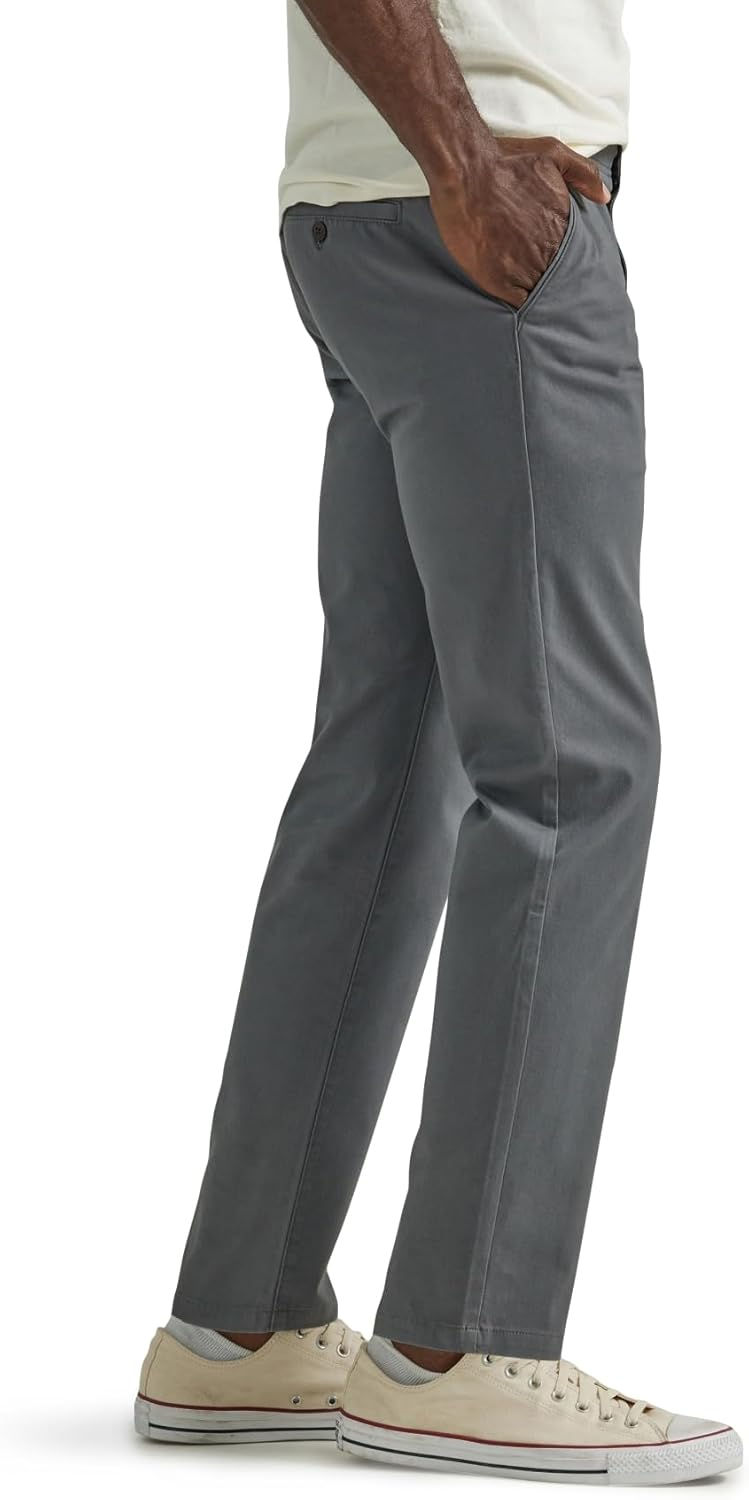 Thumbnail: Lee Mens Extreme Motion Flat Front Slim Straight Pant