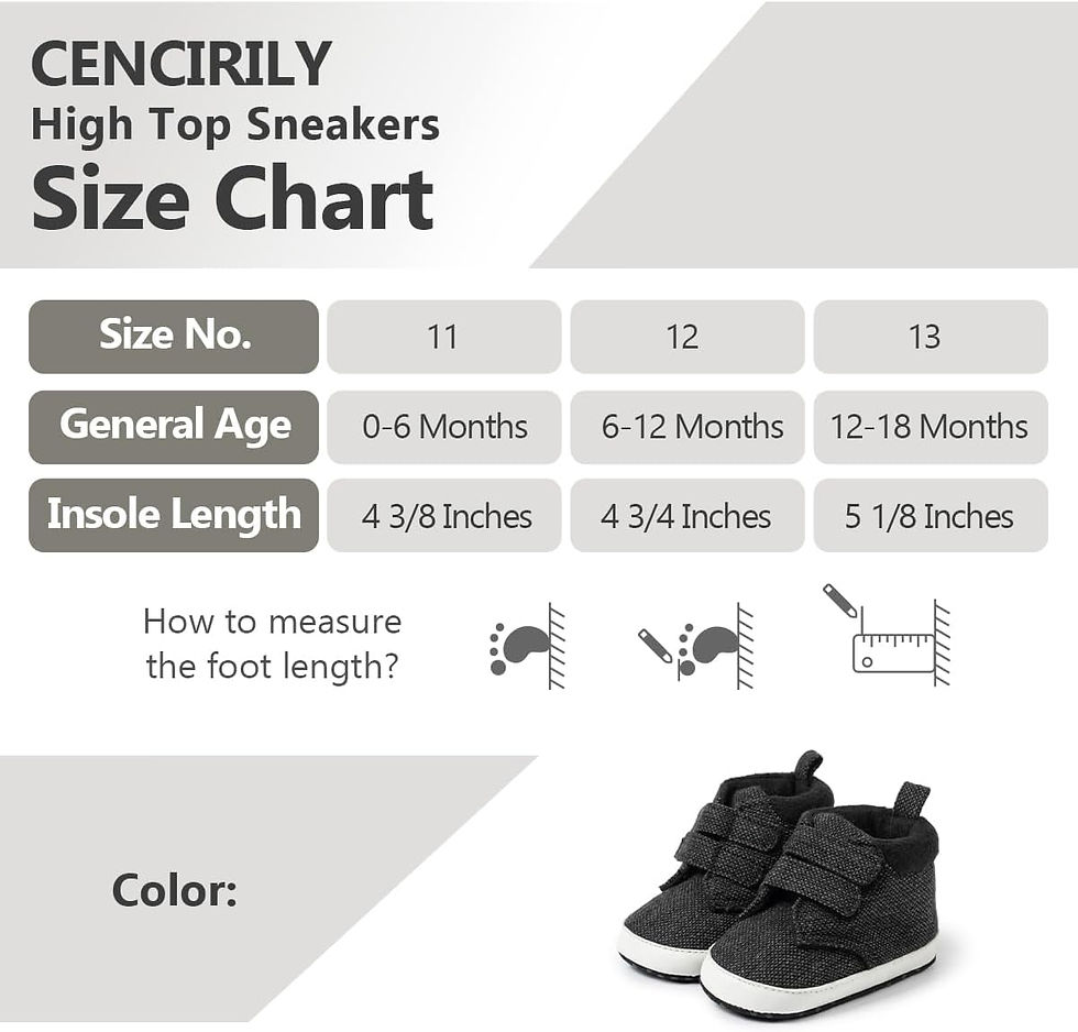 Thumbnail: CENCIRILY Baby Boys Girls High Top Sneakers Soft Soles Anti Skid Infant Ankle S