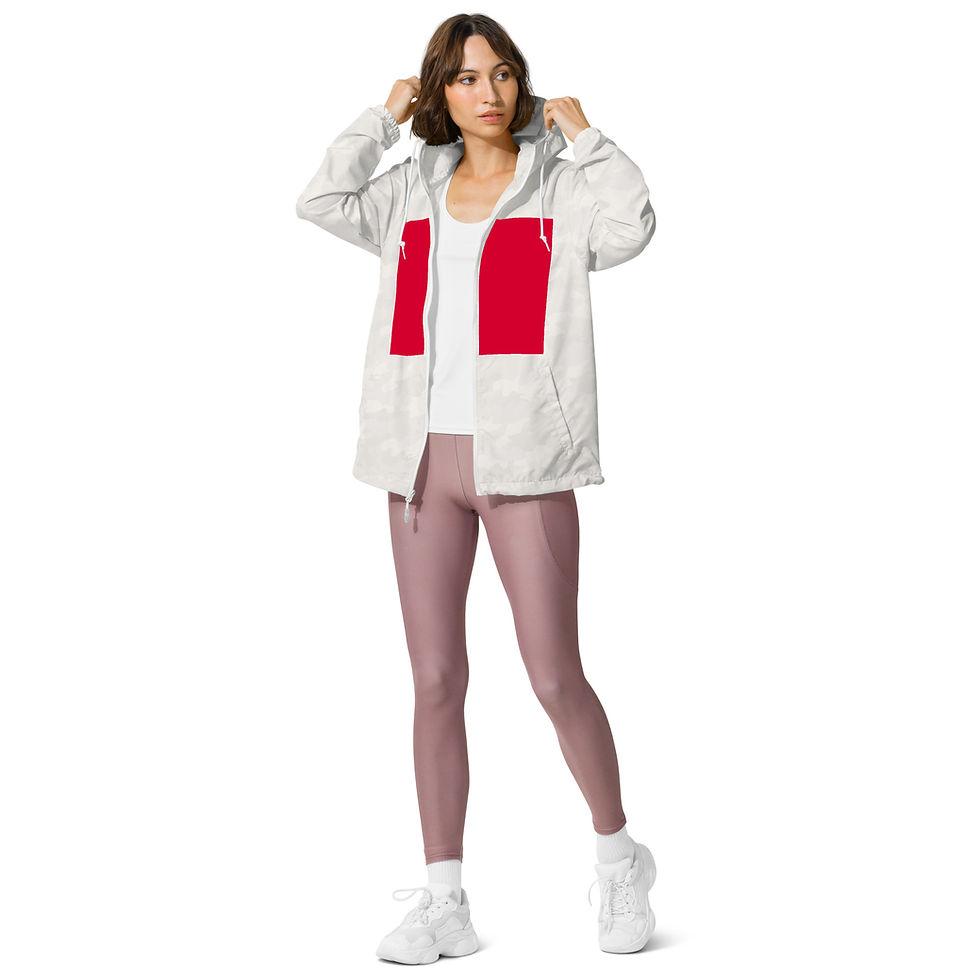 Women's lightweight zip up windbreaker