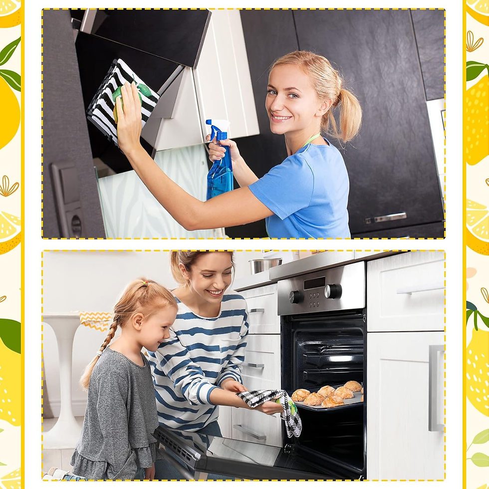 Thumbnail: Bencailor 4 Pcs Sunflower Kitchen Towels Summer Sea Beach Flower Floral Cow Kit