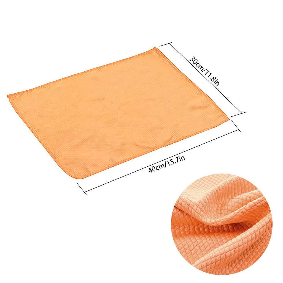ภาพขนาดย่อ: Pluokvzr Kitchen Towels and Dishcloths Set, Microfiber Cleaning Cloth,