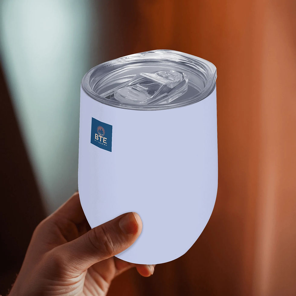 Thumbnail: 12oz Wine Tumbler Wine Glasses Cups with Lid