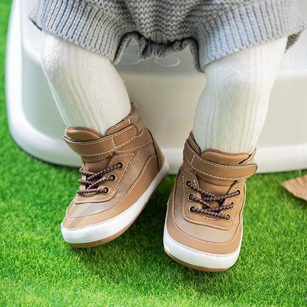 Thumbnail: CENCIRILY Baby Boys Girls High Top Sneakers Soft Soles Anti Skid Infant Ankle S