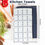 Thumbnail: Towel and Linen Mart 100% Cotton Kitchen Towels,15 x 25 Inches Navy,Soft, Absor