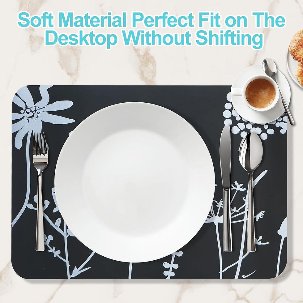 Thumbnail: Dish Drying Mat for Kitchen Counter, 16"x24" Dish Drying Pad with Non-slip Rubb