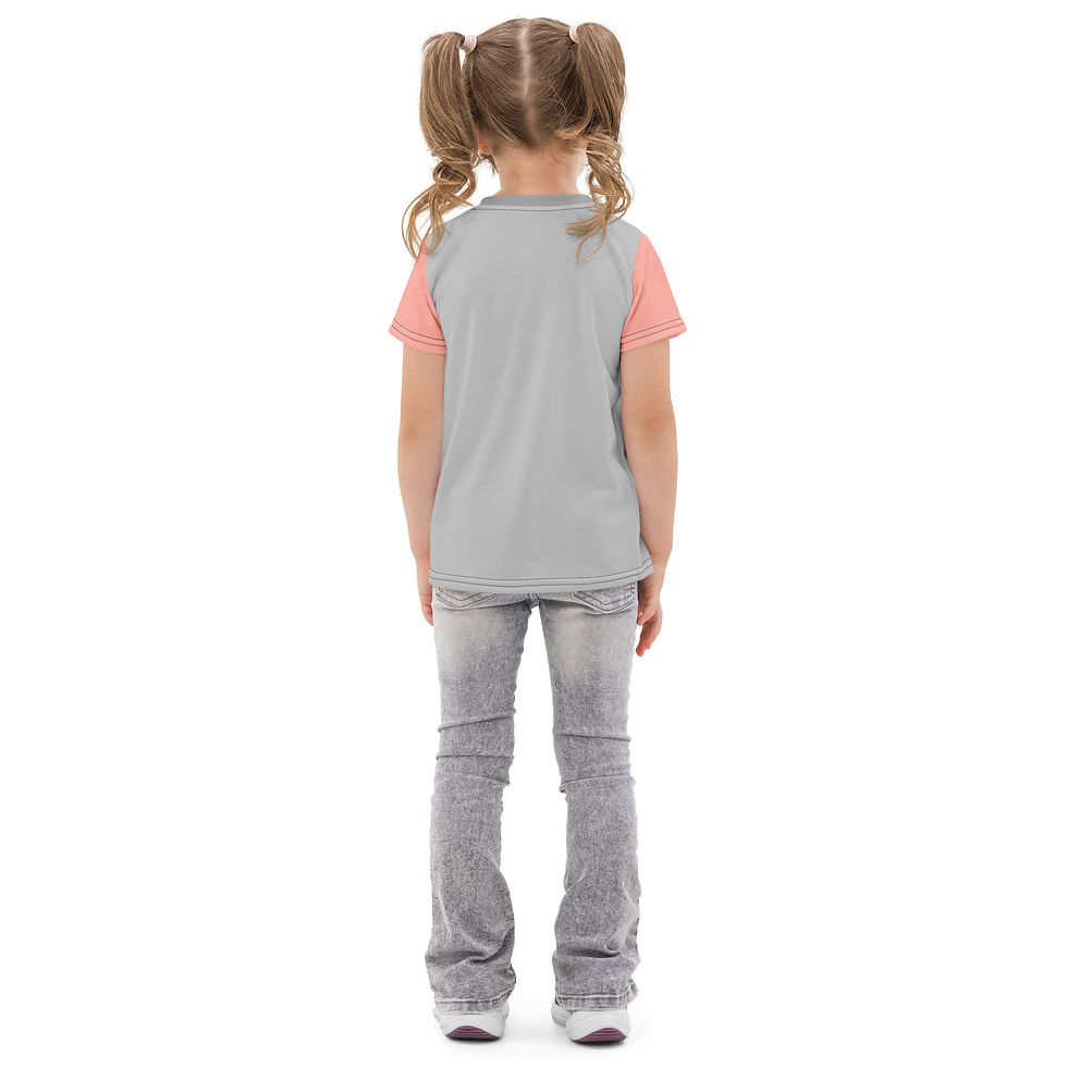 Miniatyrbilde: Girls cotton crew neck t-shirt