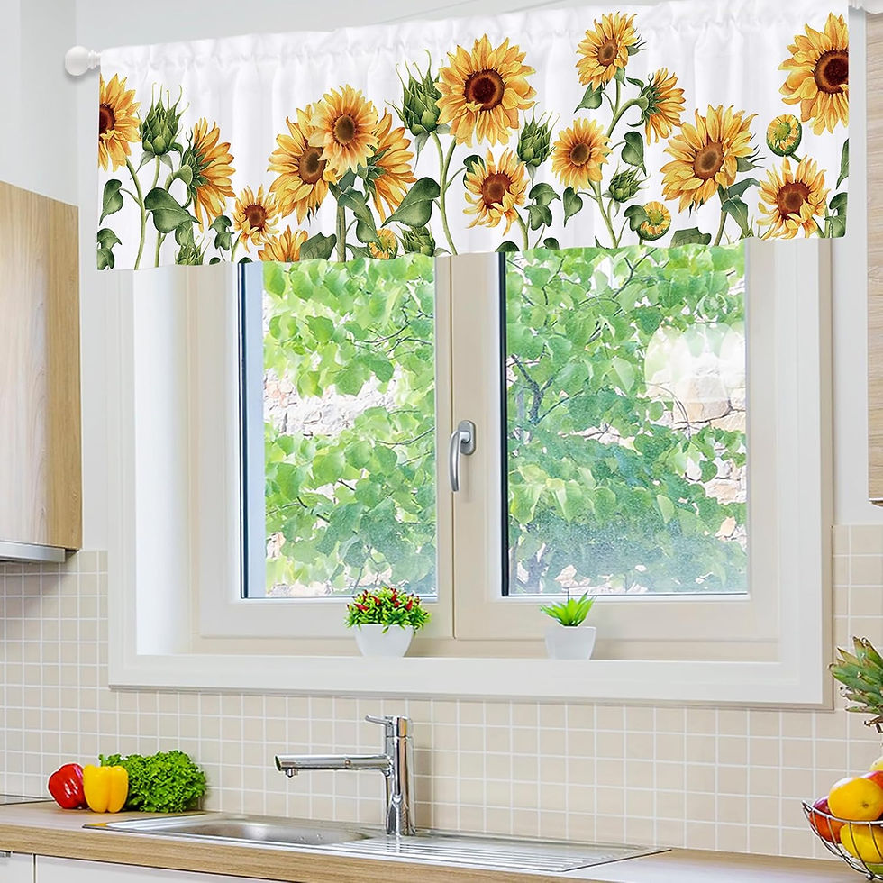 Thumbnail: Light Purple Eucalyptus Kitchen Curtains, Lavender Lilac Violet Wisteria Floral