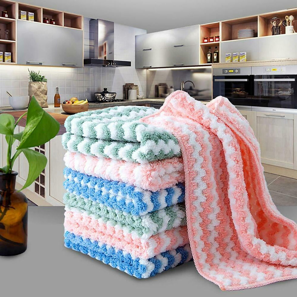 Thumbnail: 10PCS Kitchen Dish Towels, Kitchen Towels and Dishcloths Set,Dish Clot