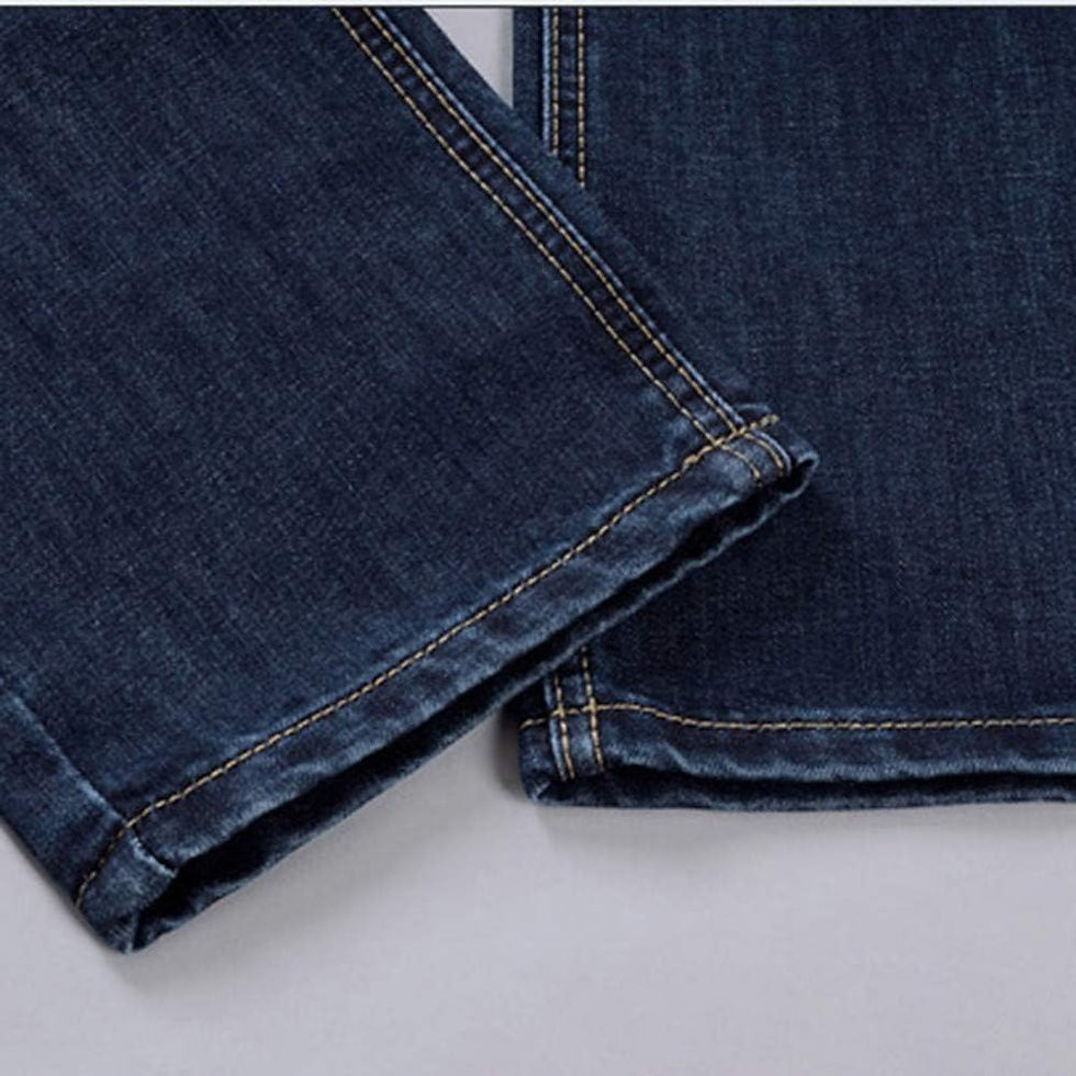 Thumbnail: Jeans for Men Baggy Stretch Jeans Straight Leg