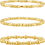 Thumbnail: Reoxvo Gold Bracelets for Women Stack 14k Gold Plated Brass Charm Bangle Cuff B