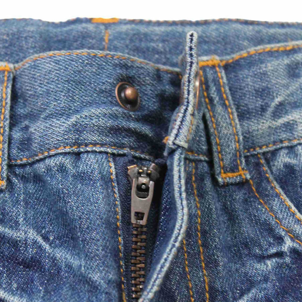الصورة المصغرة: Bienzoe Boy's Cotton Adjustable Waist Slim Denim Pants Blue Jeans 4
