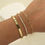 Thumbnail: Reoxvo Gold Bracelets for Women Stack 14k Gold Plated Brass Charm Bangle Cuff B