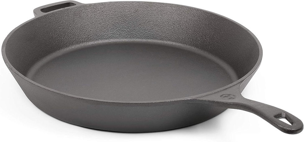 Μικρογραφία: Commercial CHEF 6.5 Inch Cast Iron Skillet, Black
