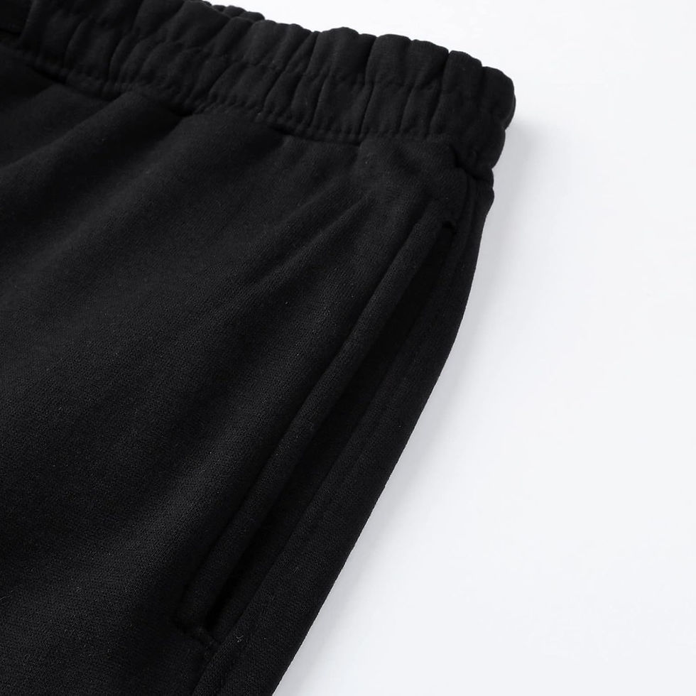 Thumbnail: Mens Baggy Heavyweight Cargo Sweatpants Elastic Waist Drawstring Sweatpants wit