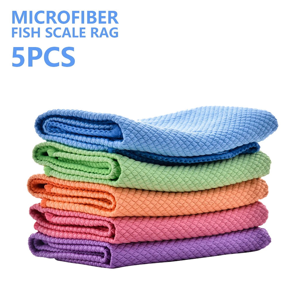 Thumbnail: Pluokvzr Kitchen Towels and Dishcloths Set, Microfiber Cleaning Cloth,