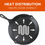 Thumbnail: Commercial CHEF 6.5 Inch Cast Iron Skillet, Black
