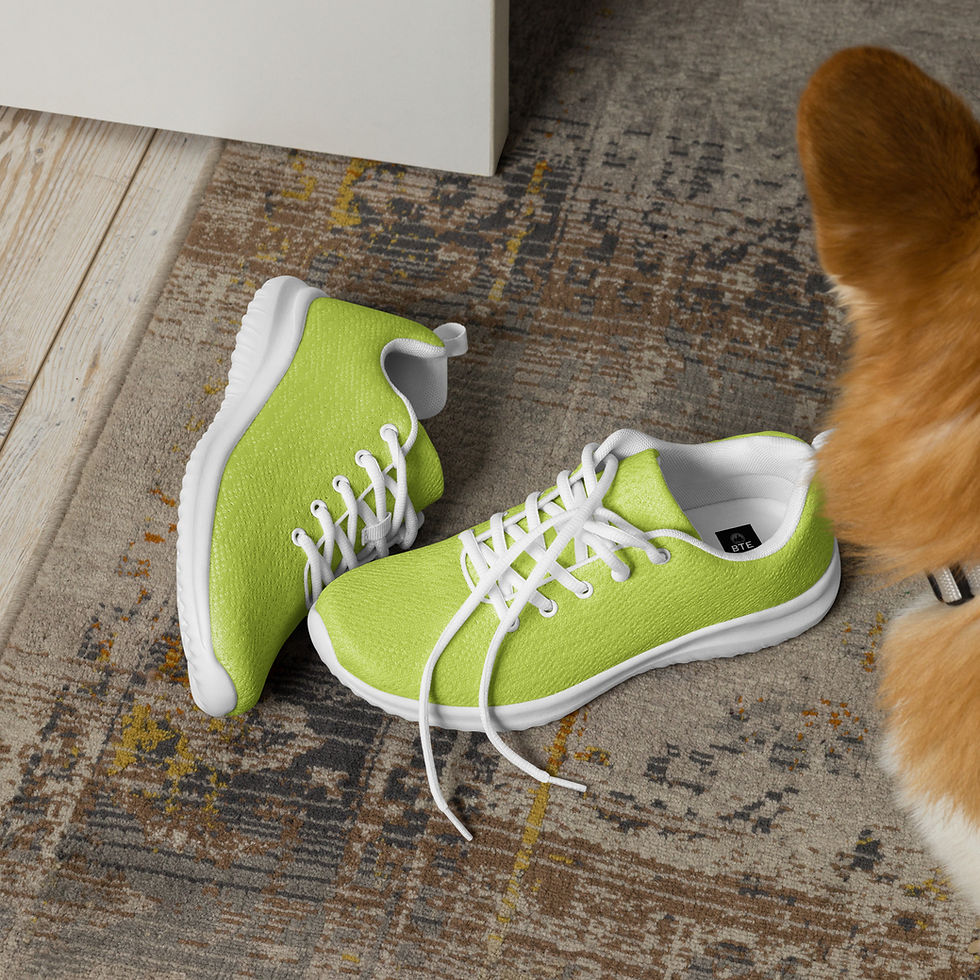 Miniatura: Men’s Lime Green athletic BTE Sneakers