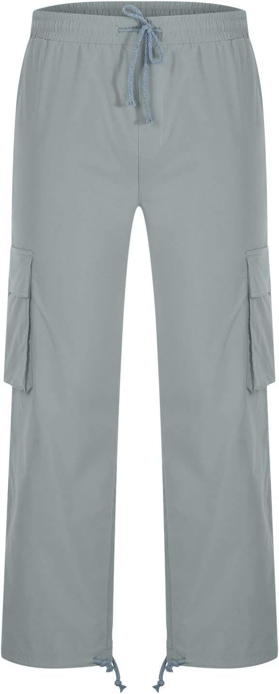 Pikkukuva: Cargo Pants for Men Big and Tall Baggy Sweatpants Drawstring Elastic Waist Pant