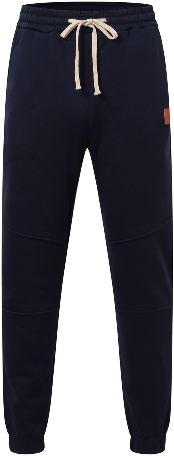Thumbnail: Mens Baggy Heavyweight Cargo Sweatpants Elastic Waist Drawstring Sweatpants wit