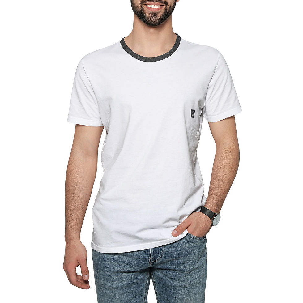 Thumbnail:  Black Collar Cotton BTE T-shirt