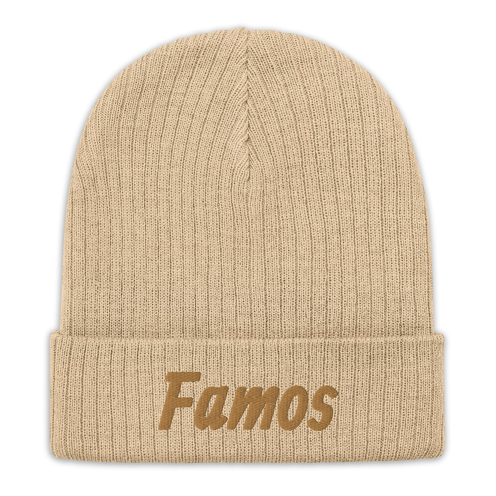 Thumbnail: Famos Ribbed knit beanie
