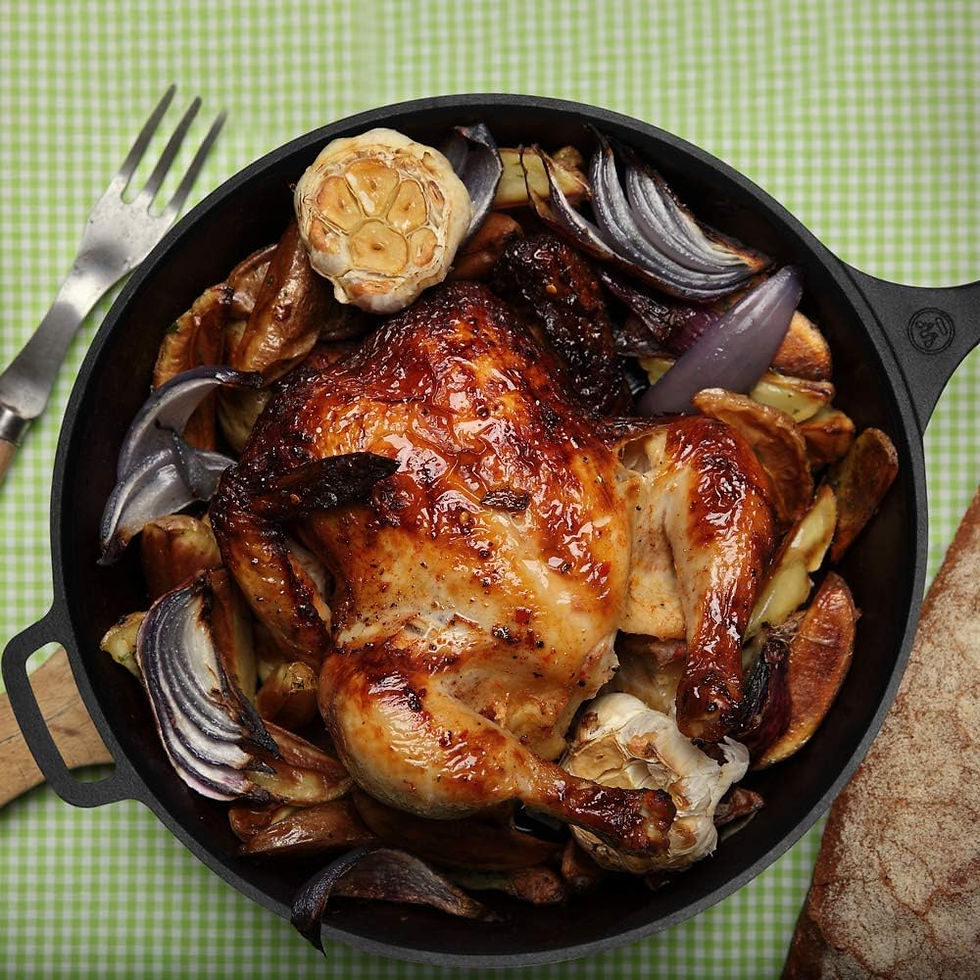 الصورة المصغرة: Commercial CHEF 6.5 Inch Cast Iron Skillet, Black

