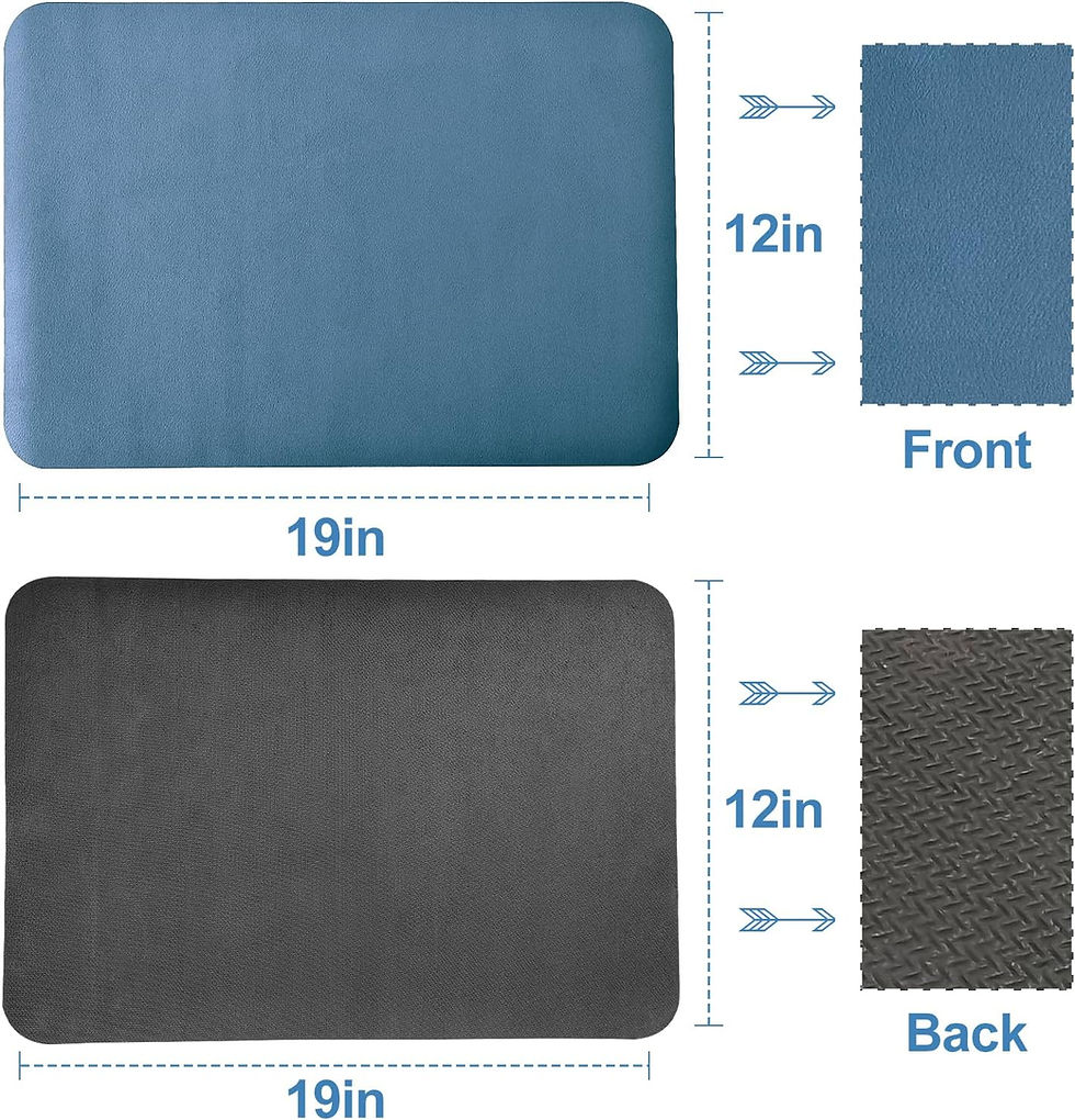 Thumbnail: Dish Drying Mat for Kitchen Counter, 16"x24" Dish Drying Pad with Non-slip Rubb