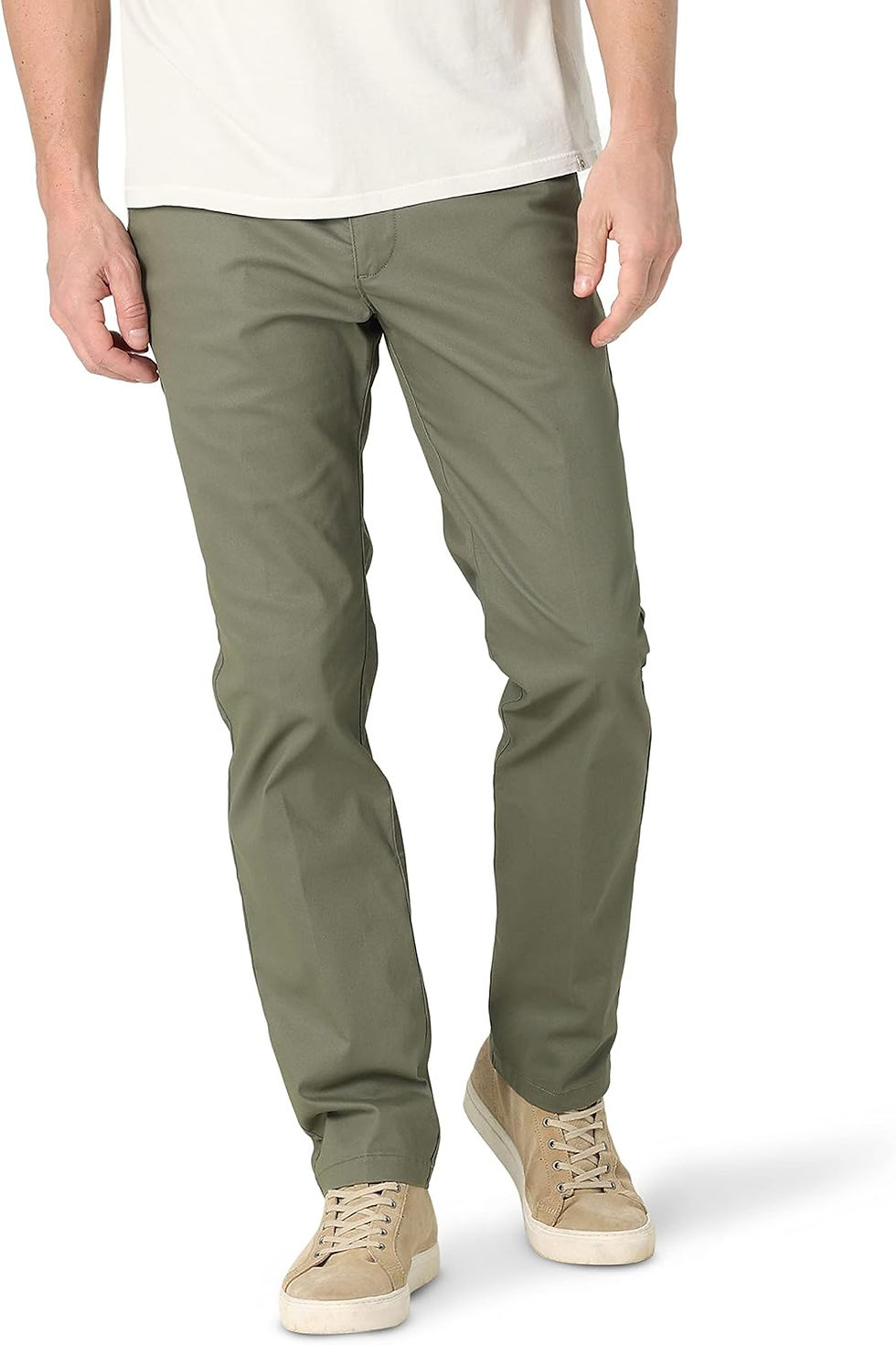 Miniatura: Lee Mens Extreme Motion Flat Front Slim Straight Pant