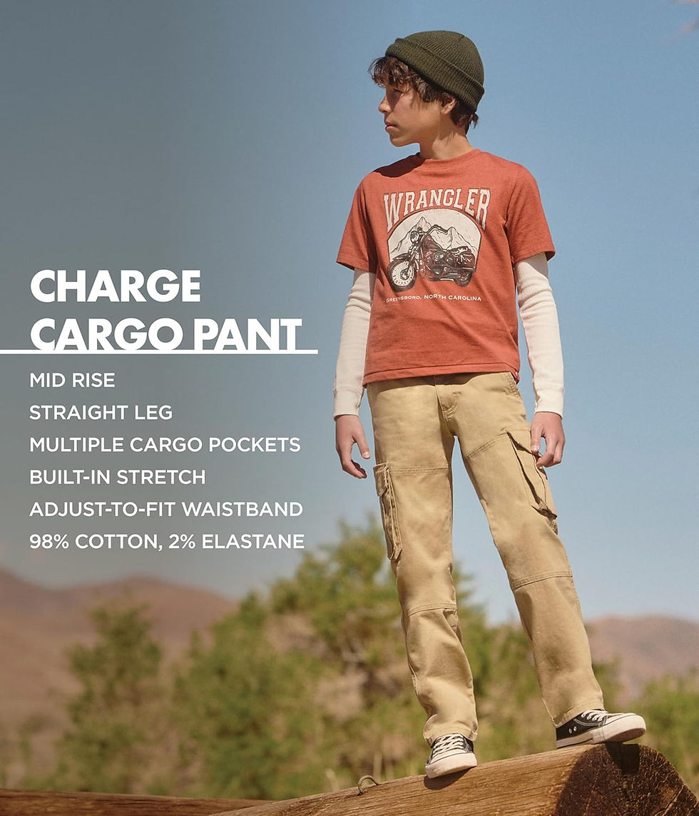 Thumbnail: Wrangler Authentics Boys' Cargo Pant