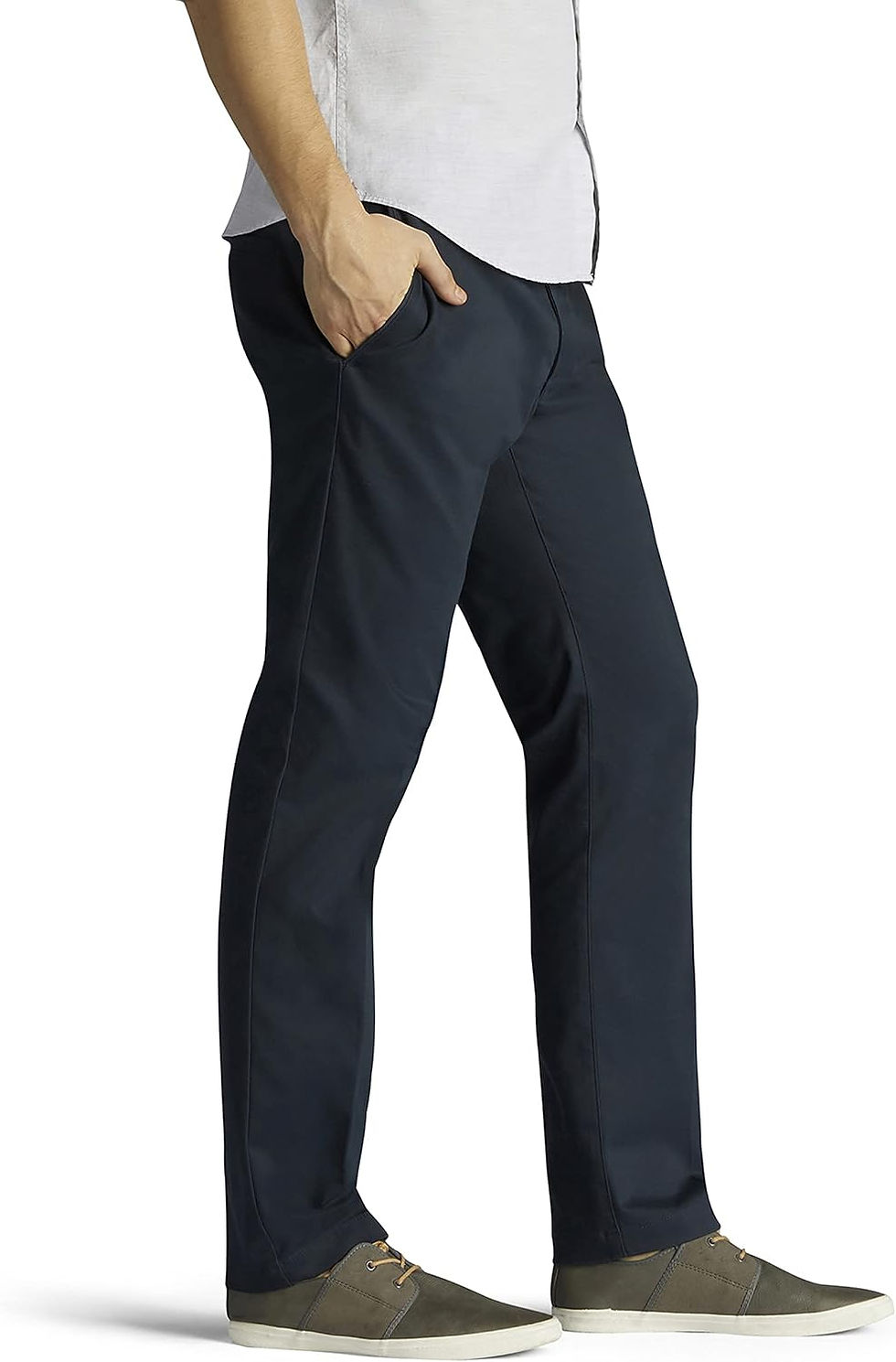 Thumbnail: Lee Mens Extreme Motion Flat Front Slim Straight Pant