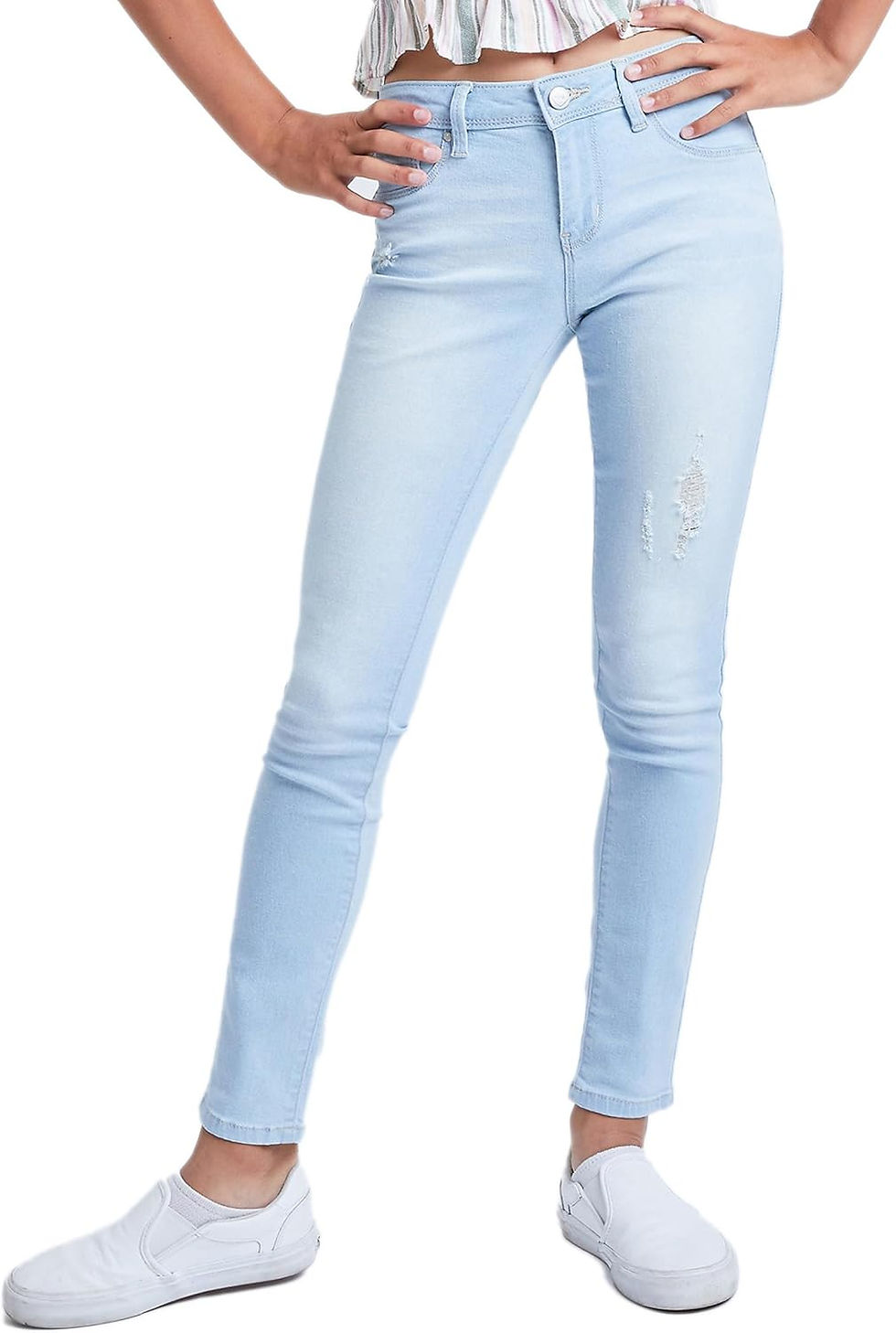 Thumbnail: YMI Girls Essential Skinny Jeans with Faux Front Pockets