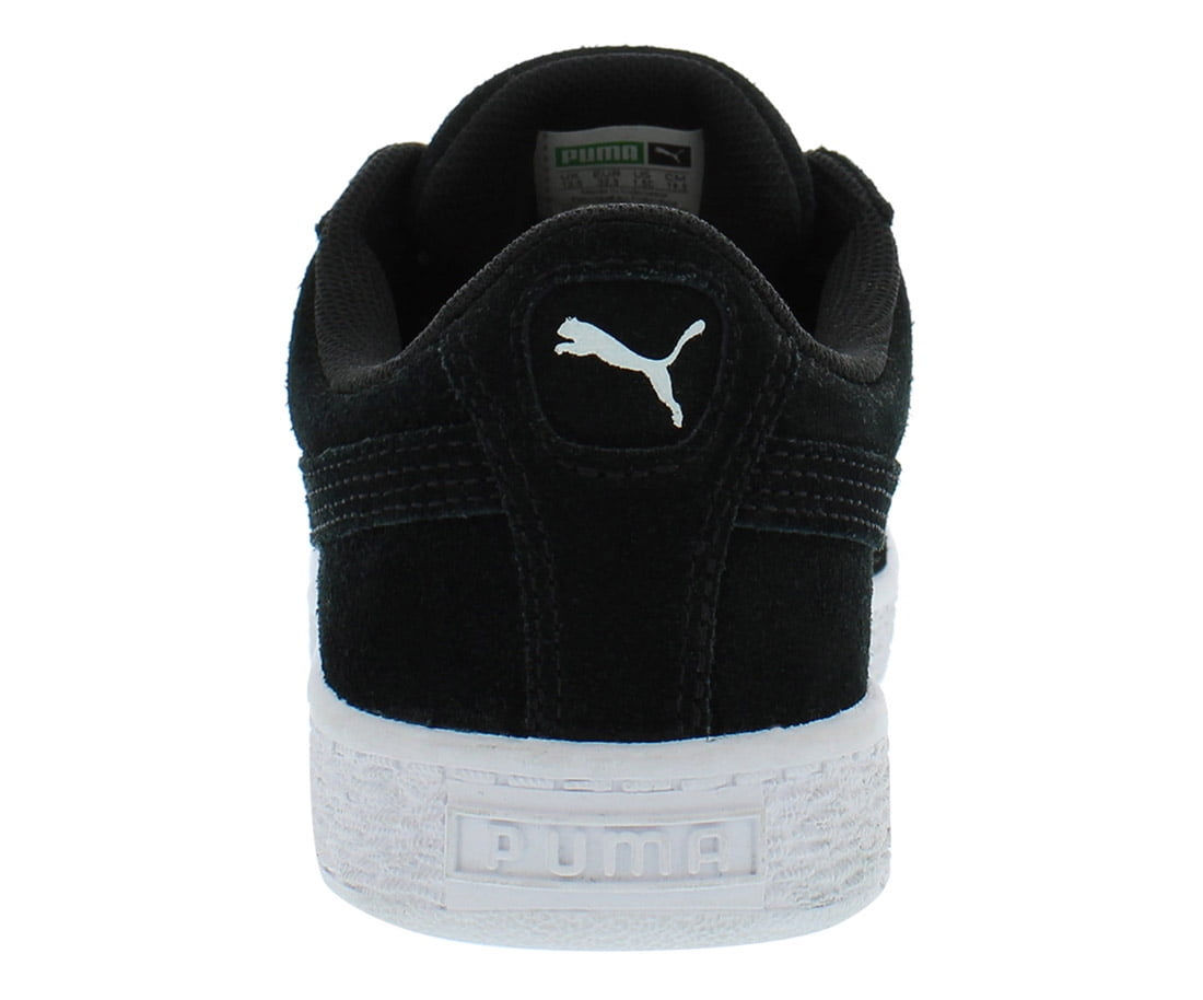 Puma Suede Heart PS Boys Shoes Size 1.5, Color: Puma Black/Puma White