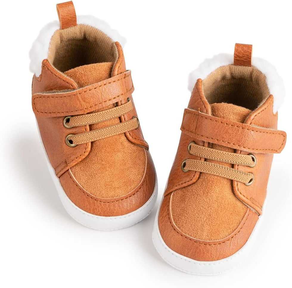 Thumbnail: CENCIRILY Baby Boys Girls High Top Sneakers Soft Soles Anti Skid Infant Ankle S