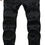 Miniaturbild: Men's Ripped Skinny Stretch Jeans Vintage Distressed Straight Leg Denim Pants R