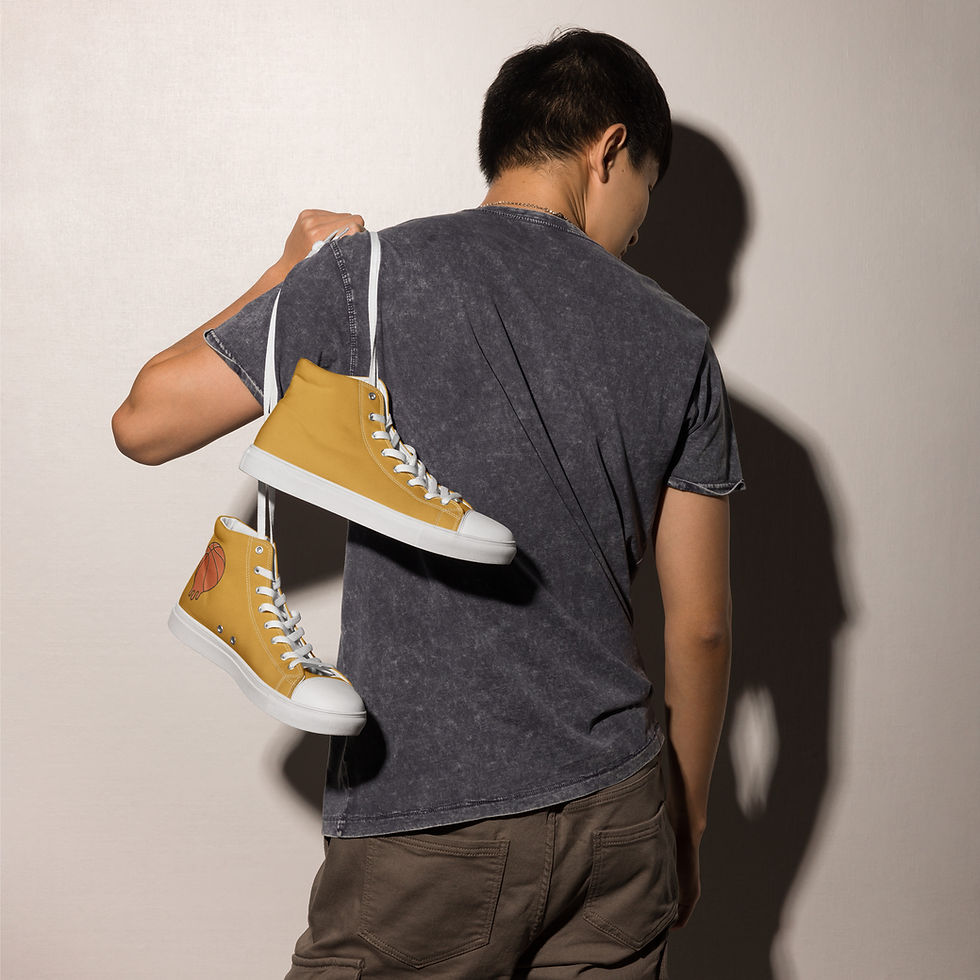 الصورة المصغرة: Men’s BTE high top canvas shoes