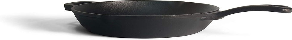 Thumbnail: Commercial CHEF 6.5 Inch Cast Iron Skillet, Black
