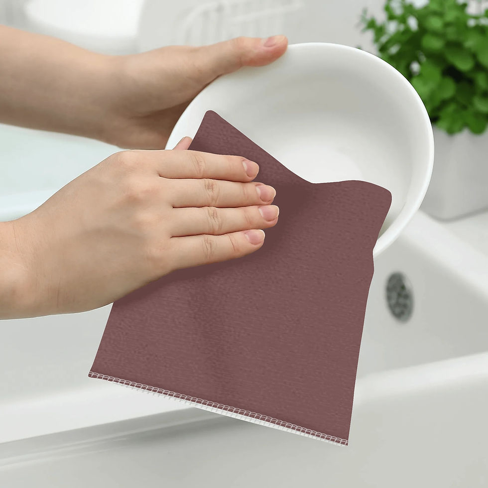 Thumbnail: 4 Pcs Polyester Dish Towel 26x18in